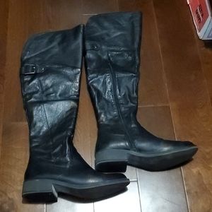 Steve Madden Black Over the Knee Boots